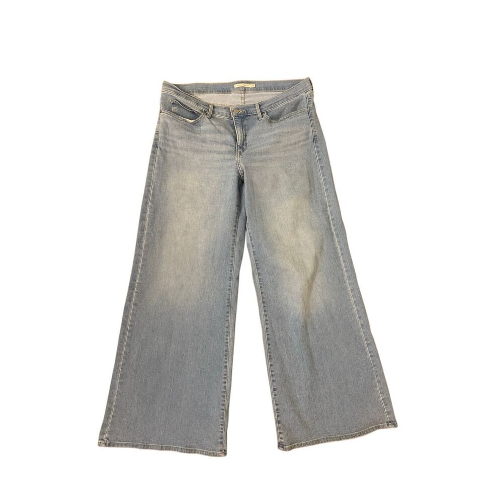Levi’s 318 Shaping Wide Leg Jeans Light Wash Women’s Size 34